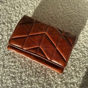 Patricia Nash Brown Leather Clutch/Wallet